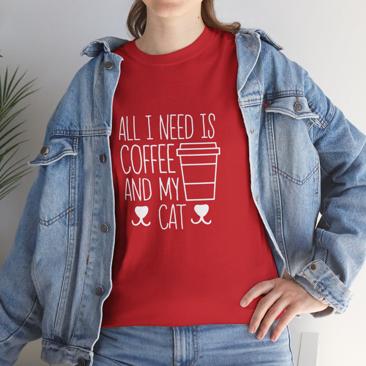Coffee and My Cat Cotton Tee