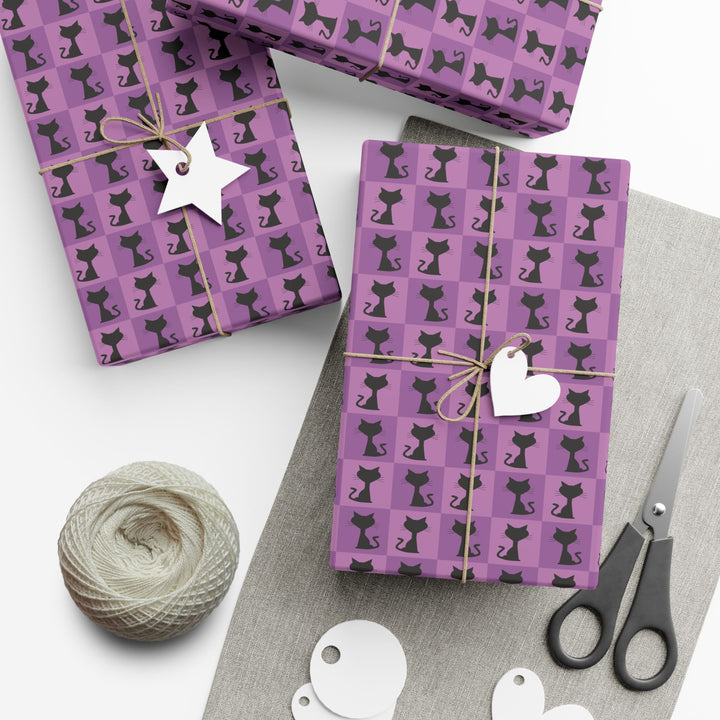 Silhouette Kitty Gift Wrap