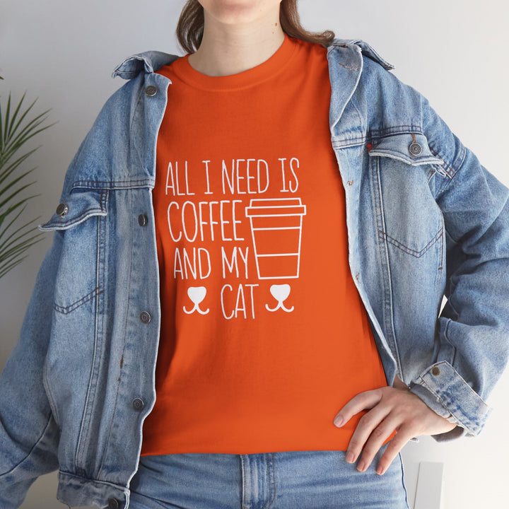 Coffee and My Cat Cotton Tee