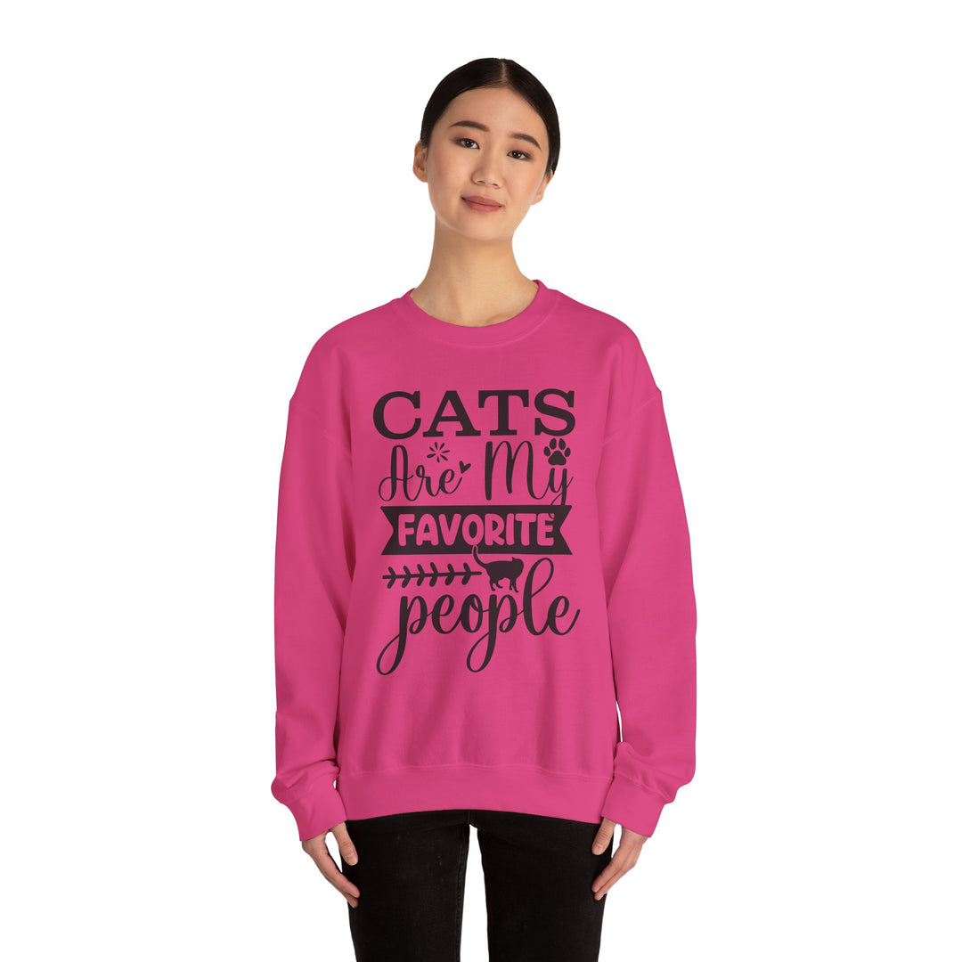 Cats Are My Favorite People Crewneck Sweatshirt