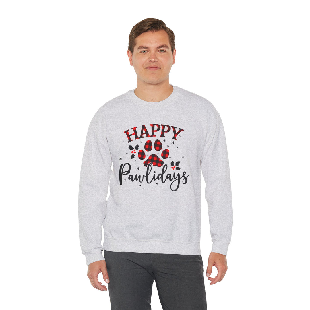 Happy Pawlidays Unisex Crewneck Sweatshirt