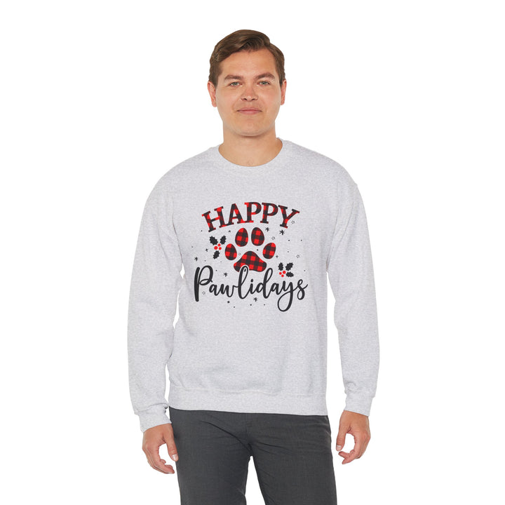 Happy Pawlidays Unisex Crewneck Sweatshirt