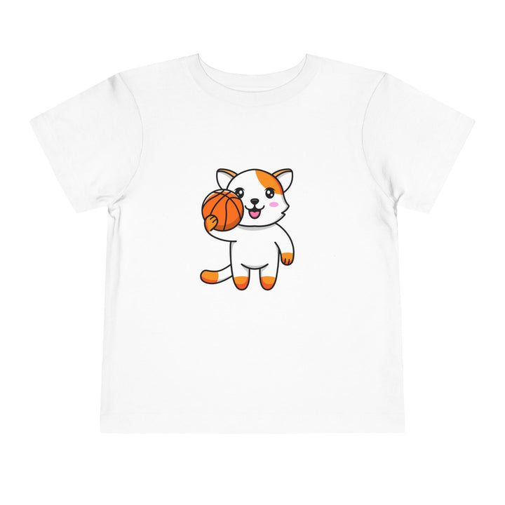 Basketball Cat Toddler Tee