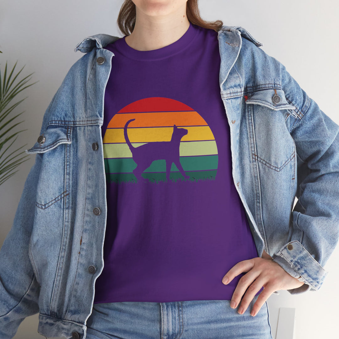 Sunset Cat Cotton Tee