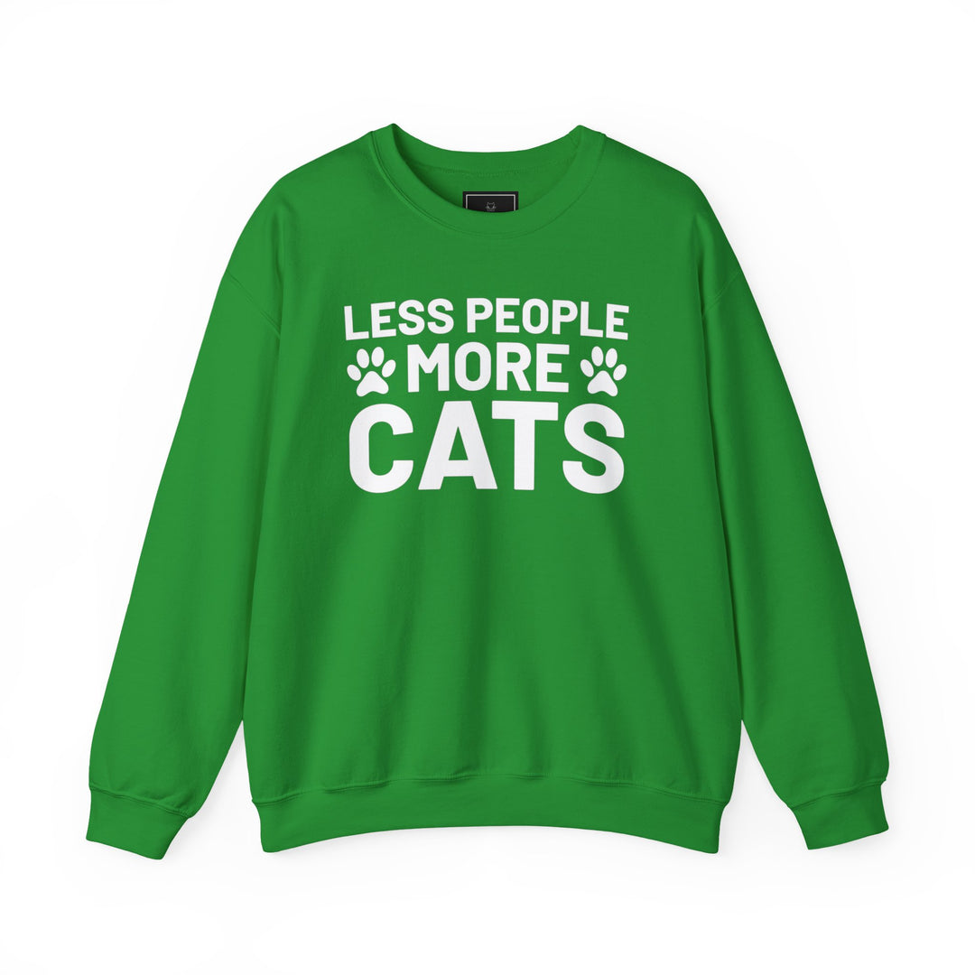 Less People More Cats Crewneck Sweatshirt