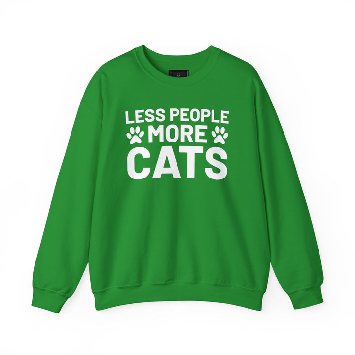 Less People More Cats Crewneck Sweatshirt
