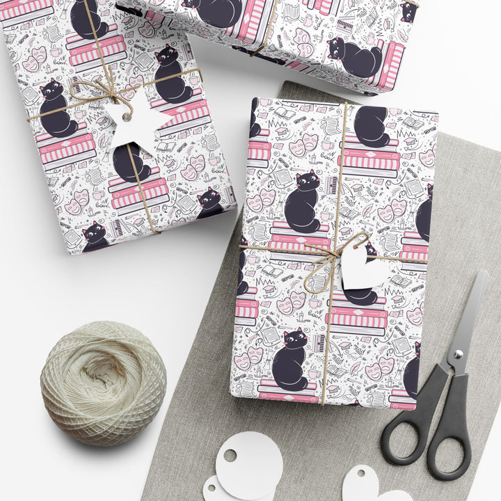 Literature Cat Gift Wrap