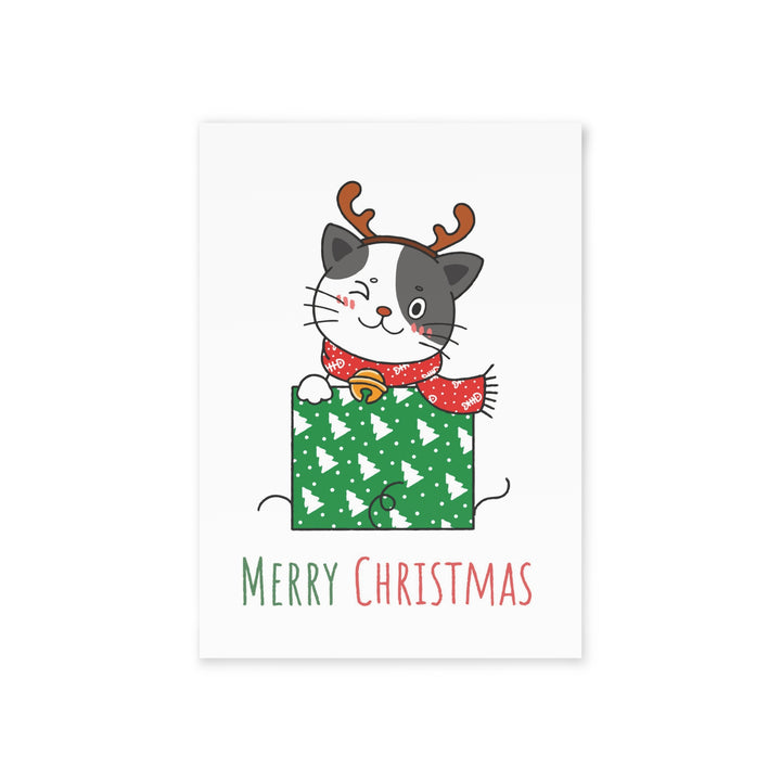 Gift Wrapped Cat Greeting Card