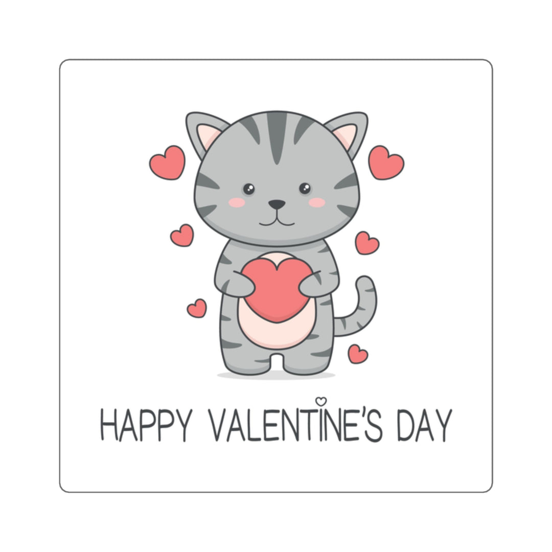 Valentine Cat Sticker