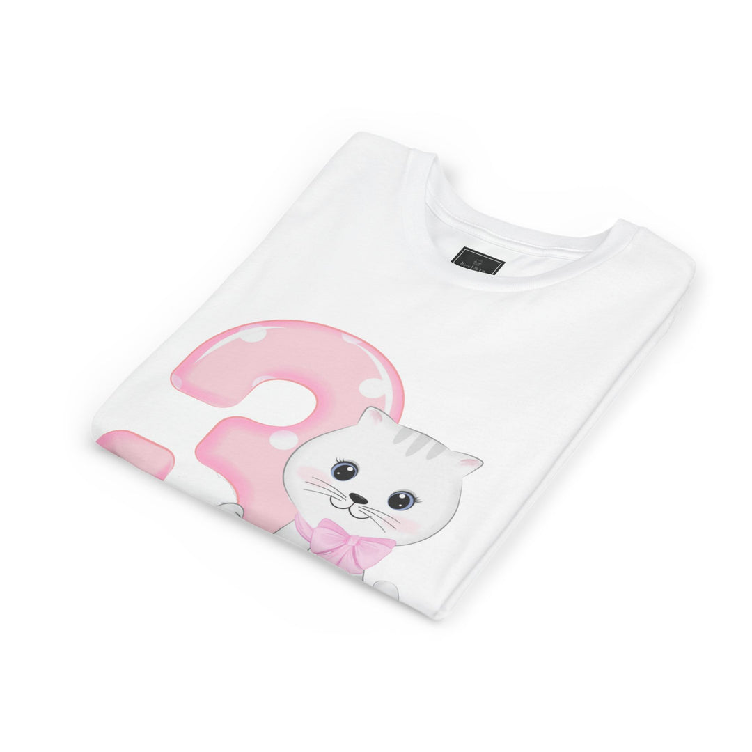 Happy 3rd Birthday Cat Youth Short Sleeve Tee