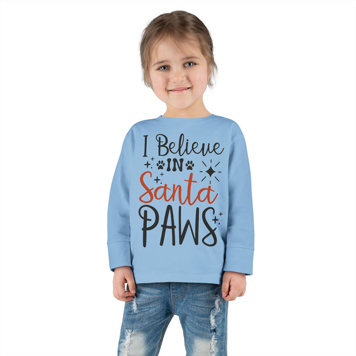 Santa Paws Toddler Long Sleeve Tee