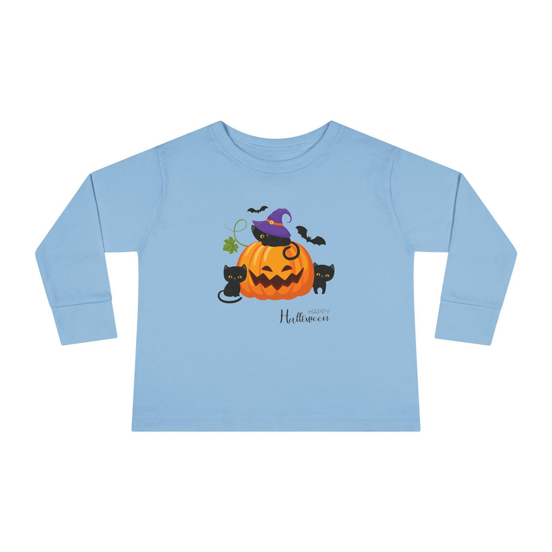 Meow-l-o-Ween Toddler Long Sleeve Tee