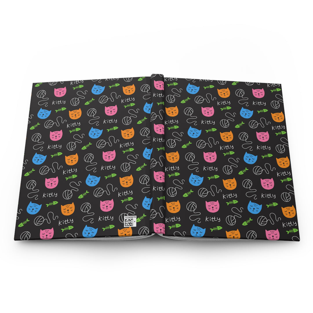 Bright Kitty Hardcover Journal