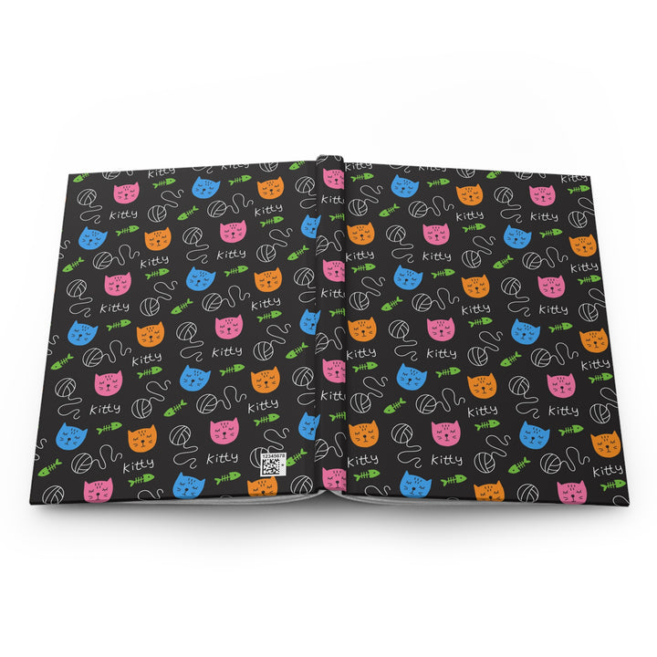 Bright Kitty Hardcover Journal