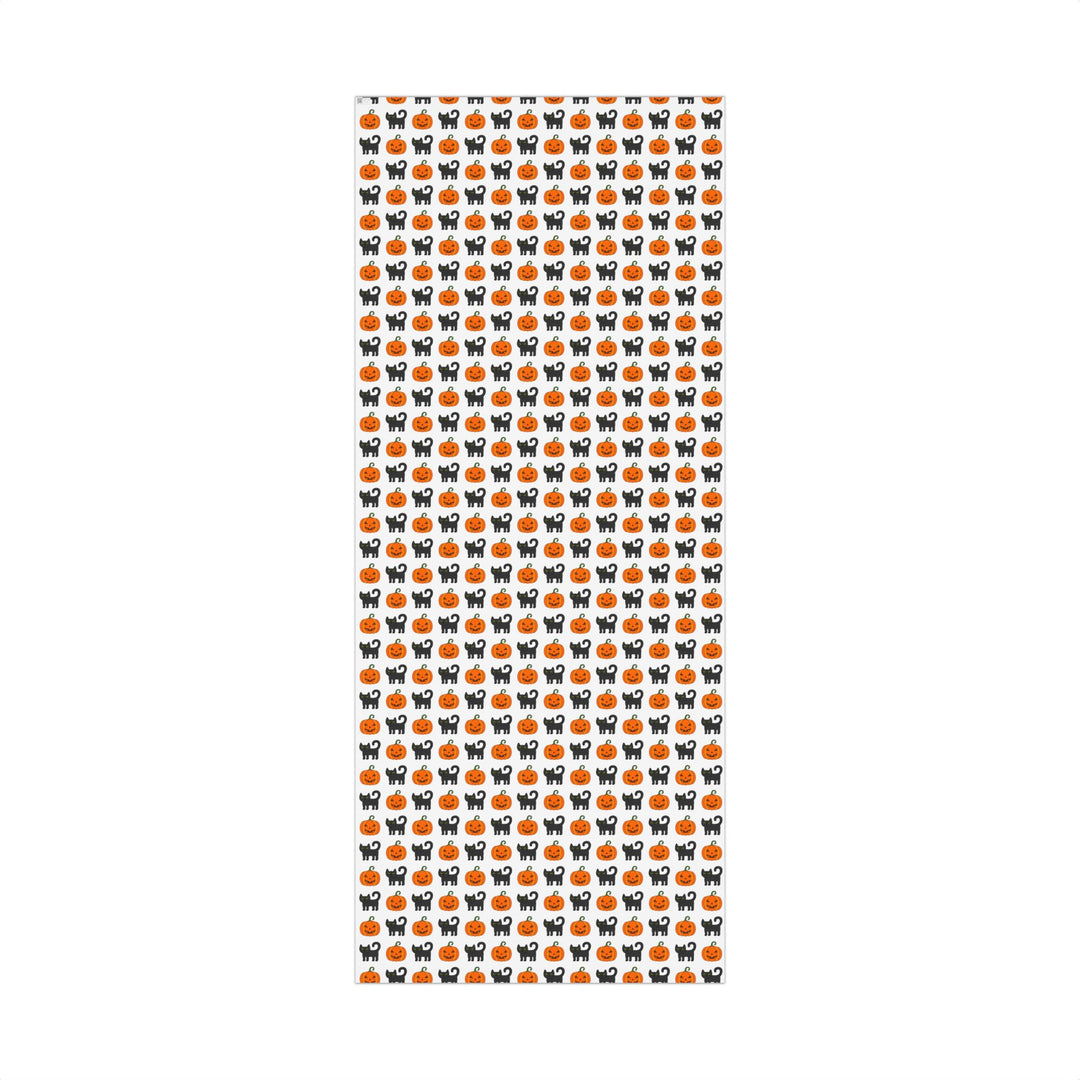 Pumpkin Pawprints Gift Wrap