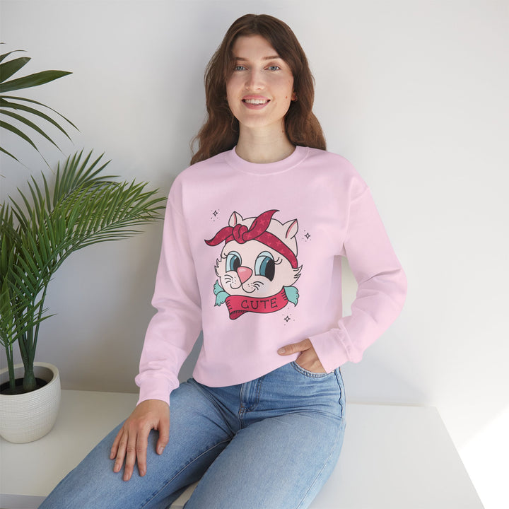 Tattoo Cat Crewneck Sweatshirt