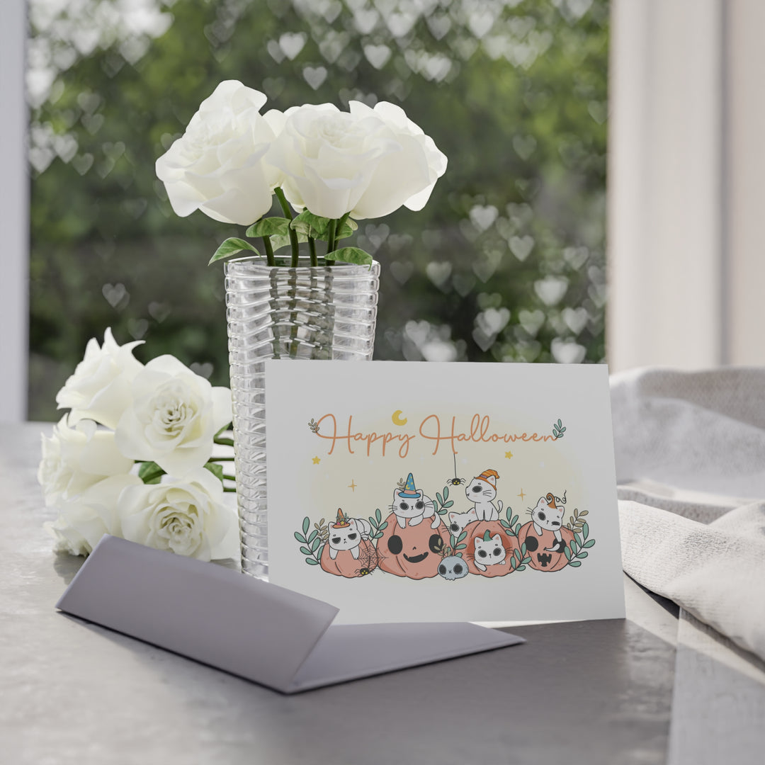 Purr-fect Pumpkin Patch Halloween Card