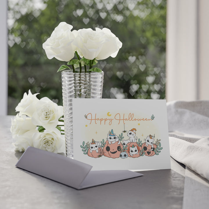Purr-fect Pumpkin Patch Halloween Card