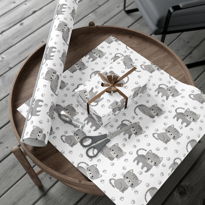 Little Gray Kitten Gift Wrap