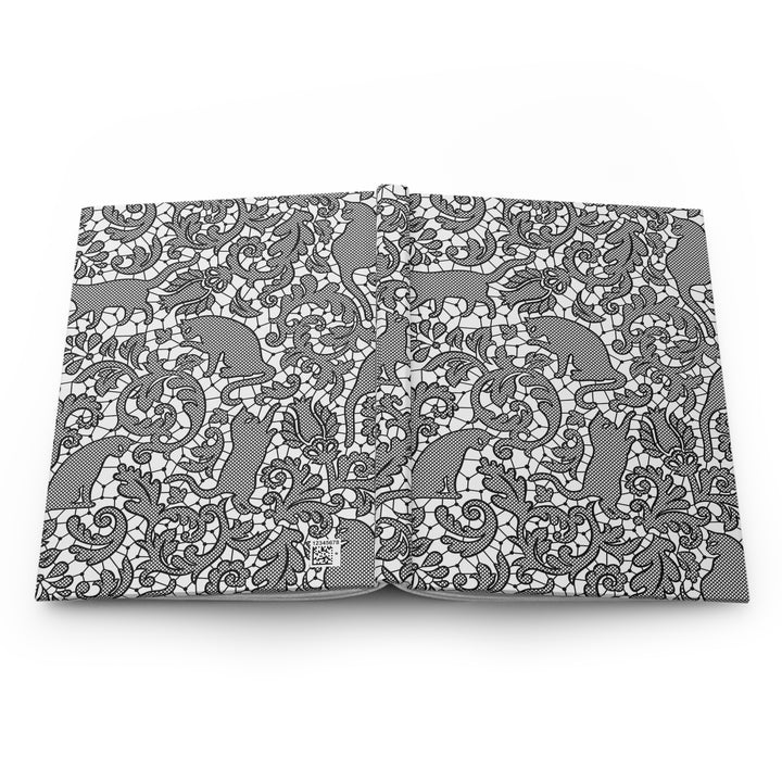 Lace Cat Hardcover Journal
