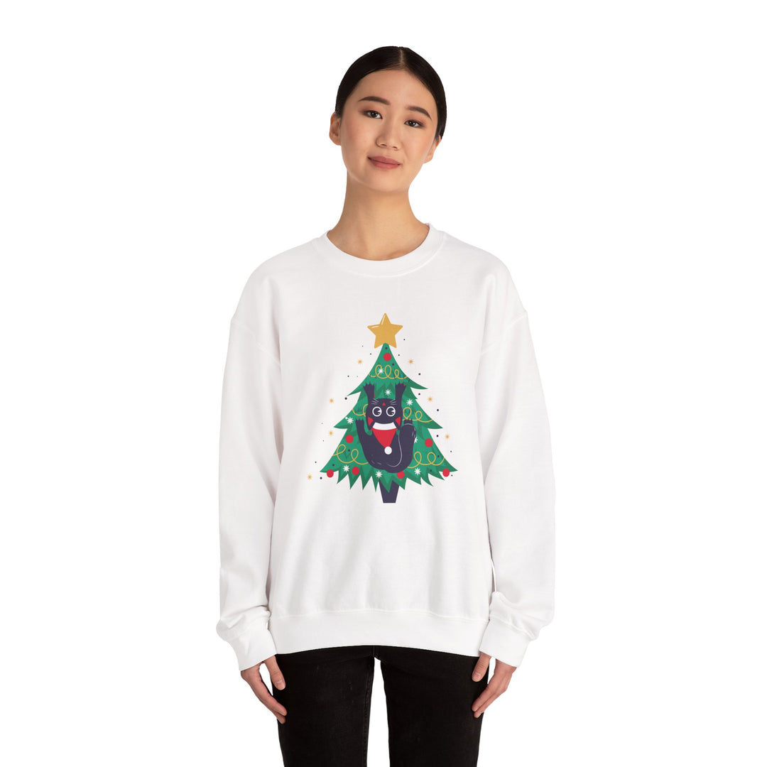Tree Climbing Kitty Crewneck Sweatshirt