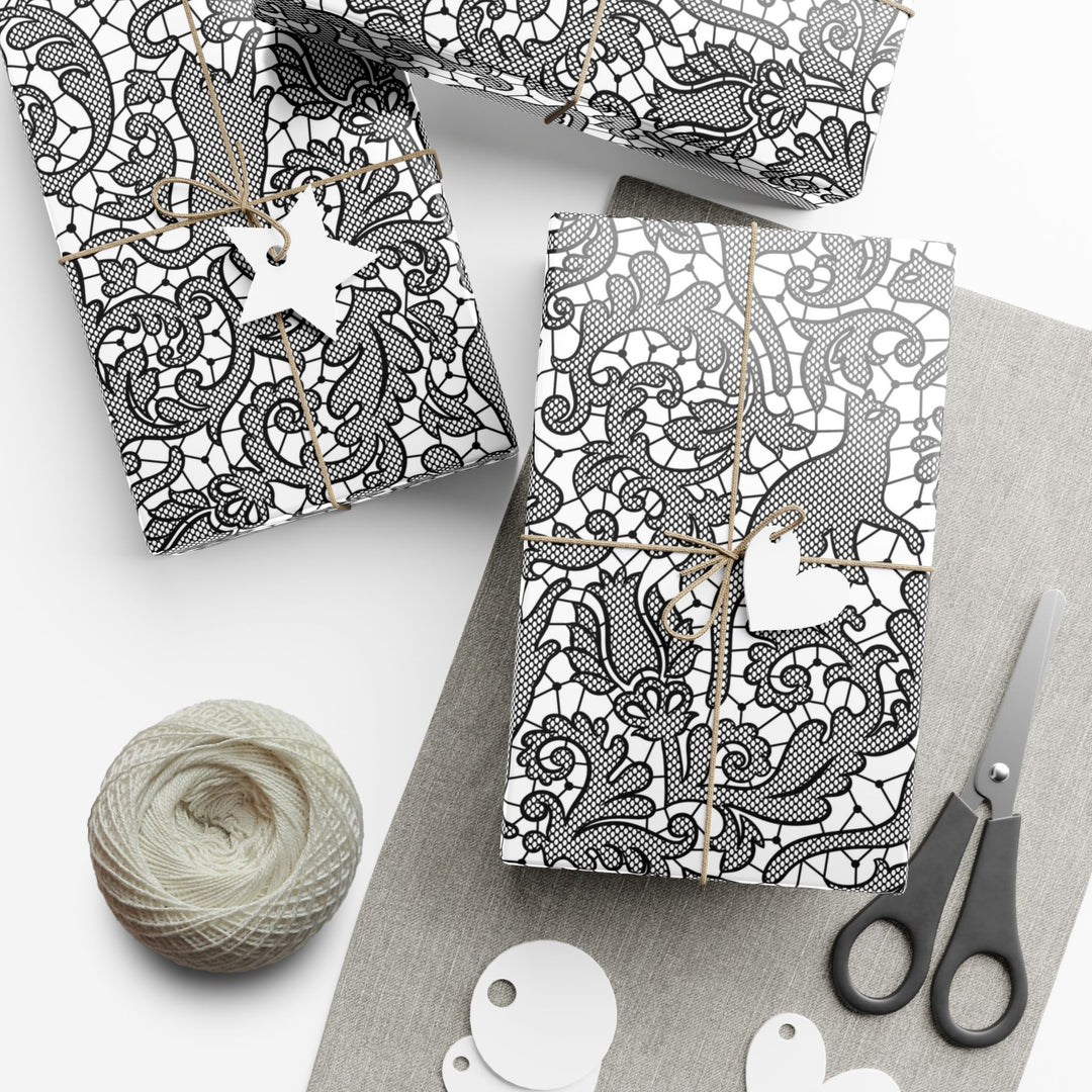 Lace Cat Gift Wrap