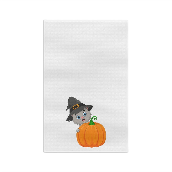 Pumpkin Cat Soft Tea Towel