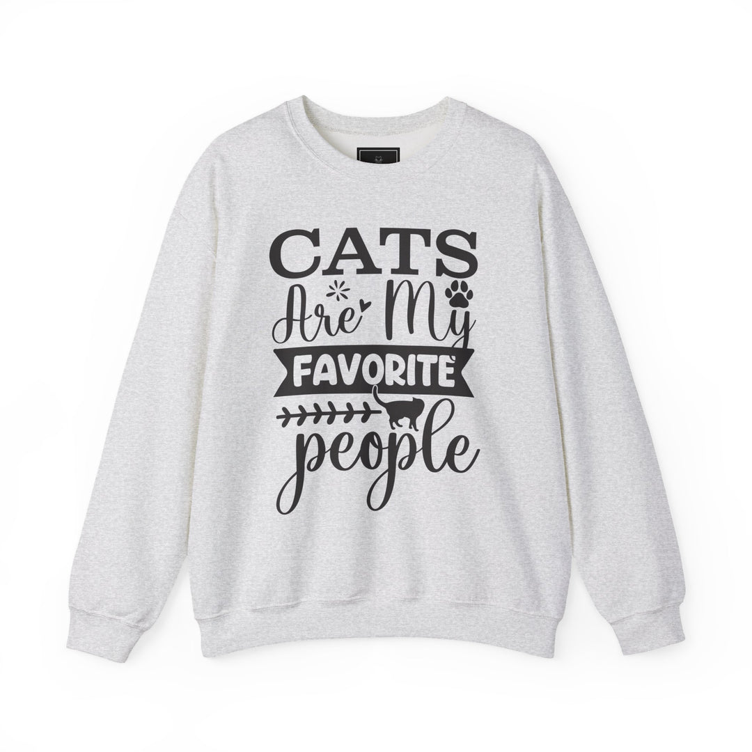 Cats Are My Favorite People Crewneck Sweatshirt