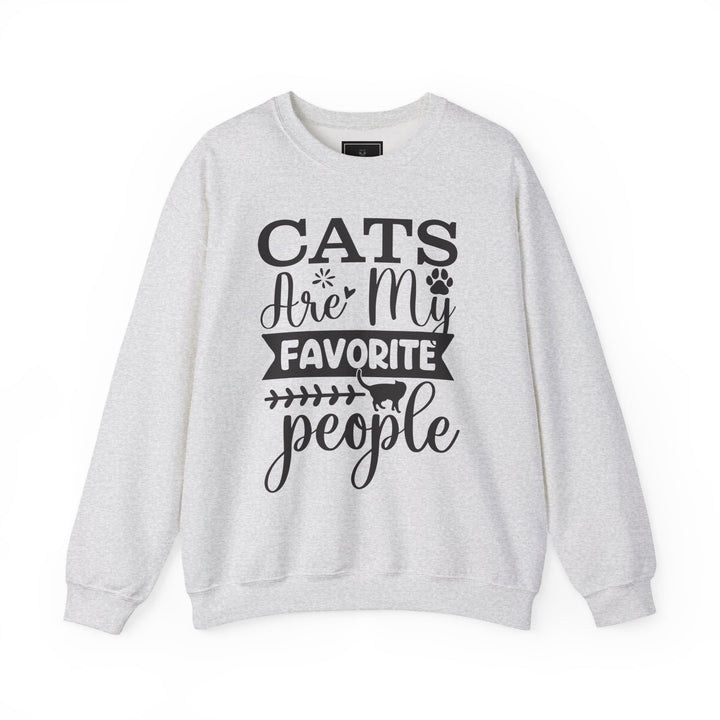 Cats Are My Favorite People Crewneck Sweatshirt