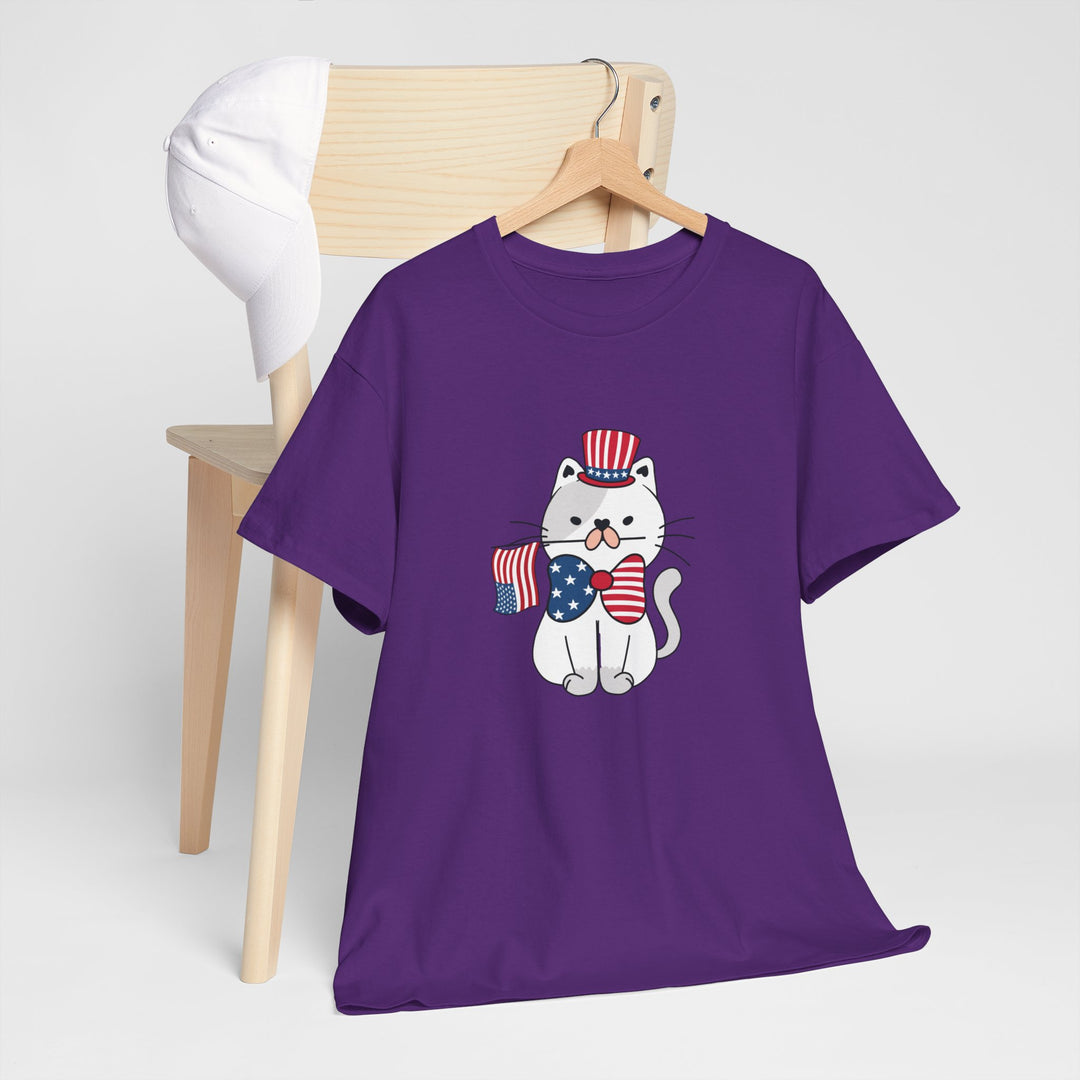 Patriotic Cat Cotton Tee