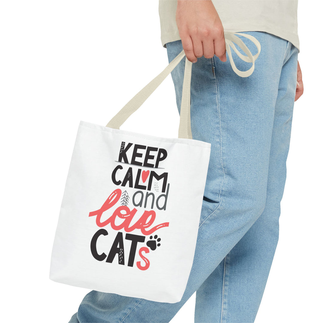 Keep Calm Love Cats Tote Bag