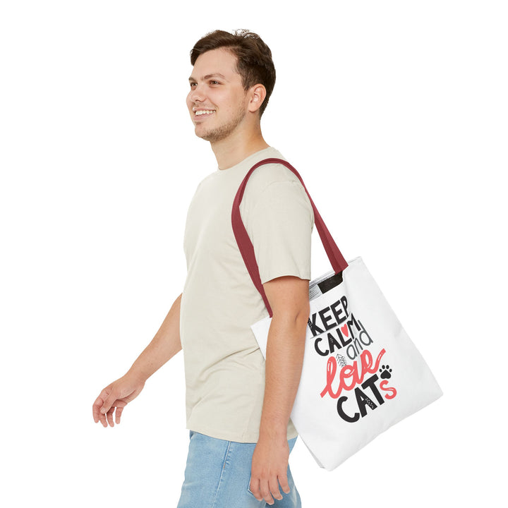 Keep Calm Love Cats Tote Bag