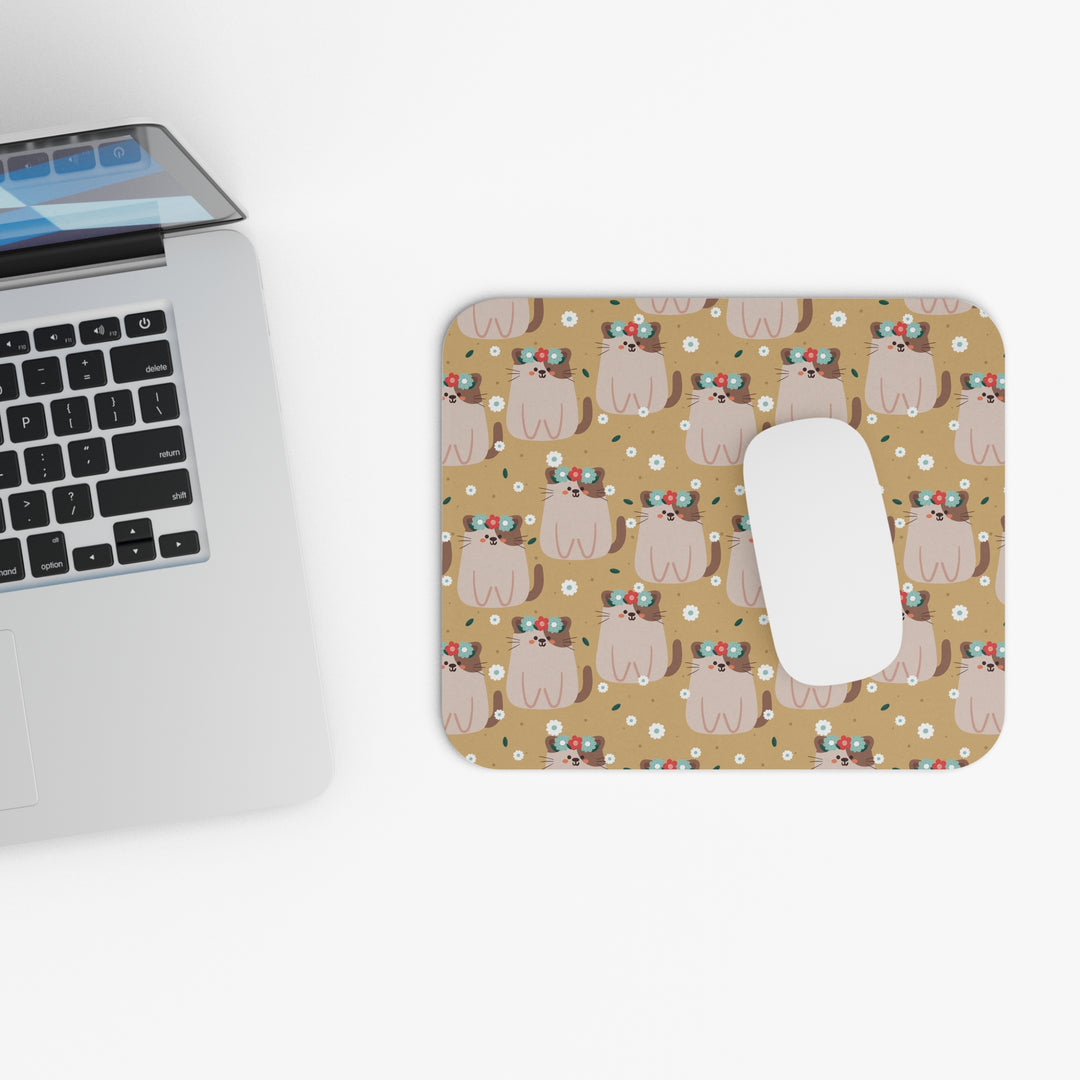 Flower Paw-ty Mouse Pad