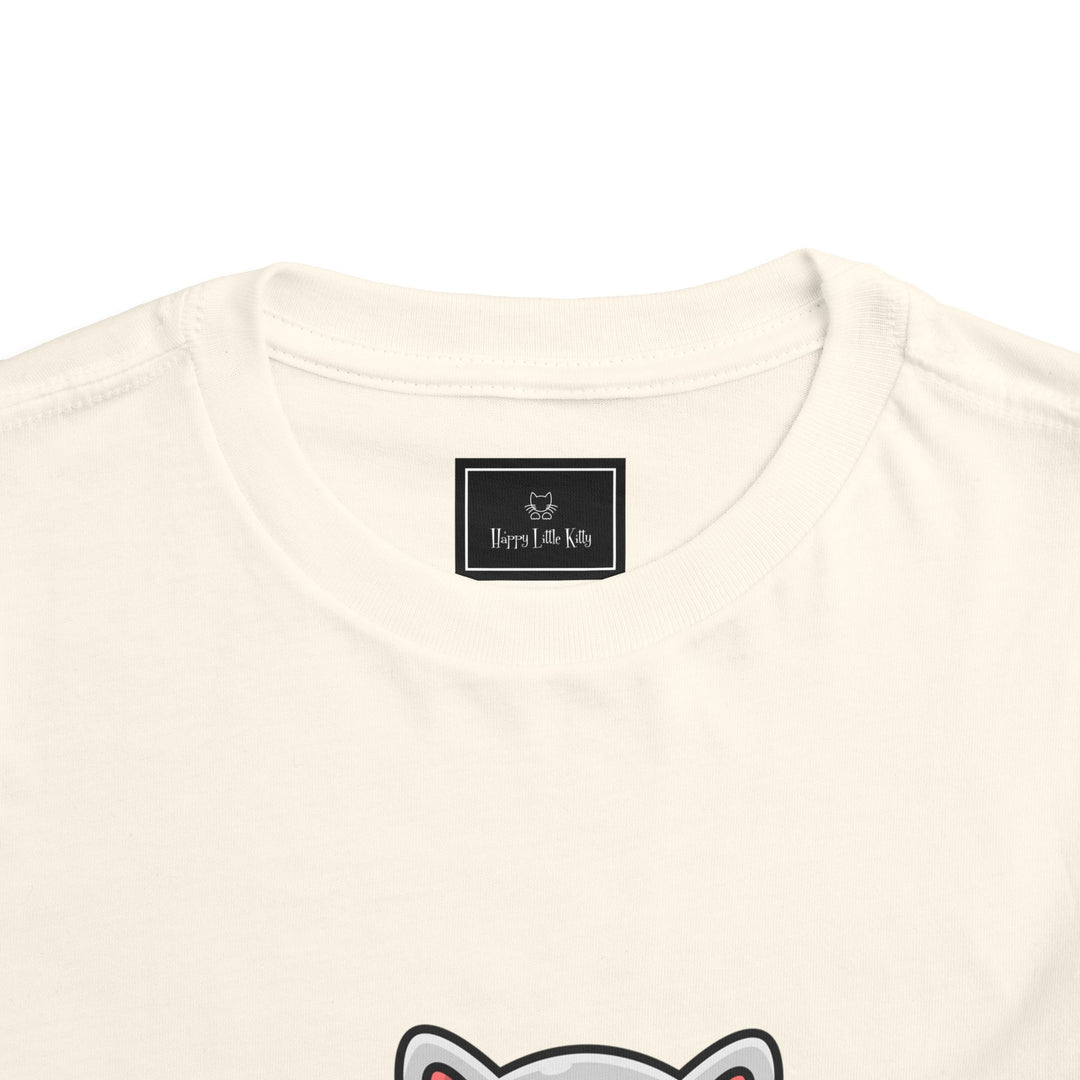 Cat Eating A Fish Toddler Tee