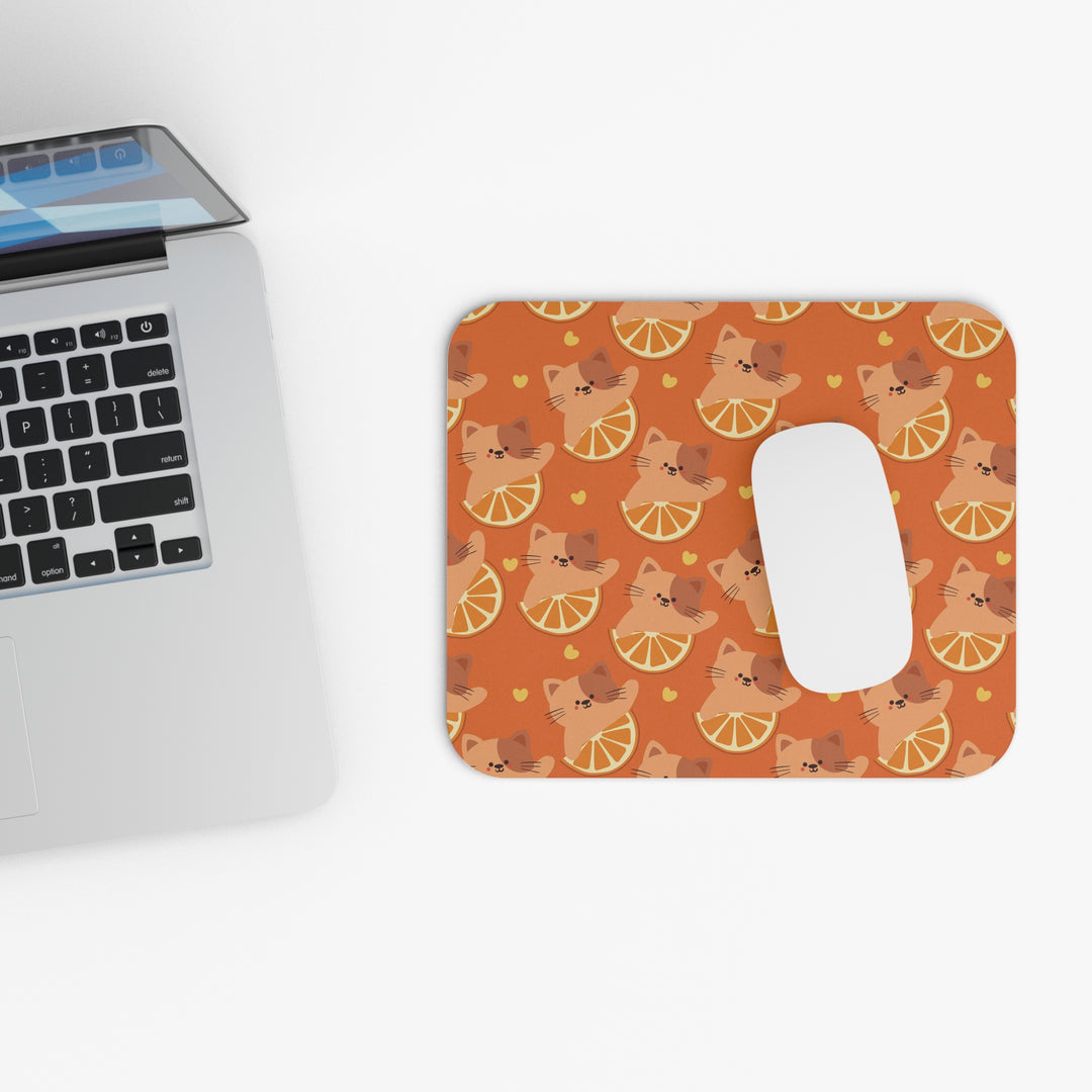 Citrus Cat Mouse Pad