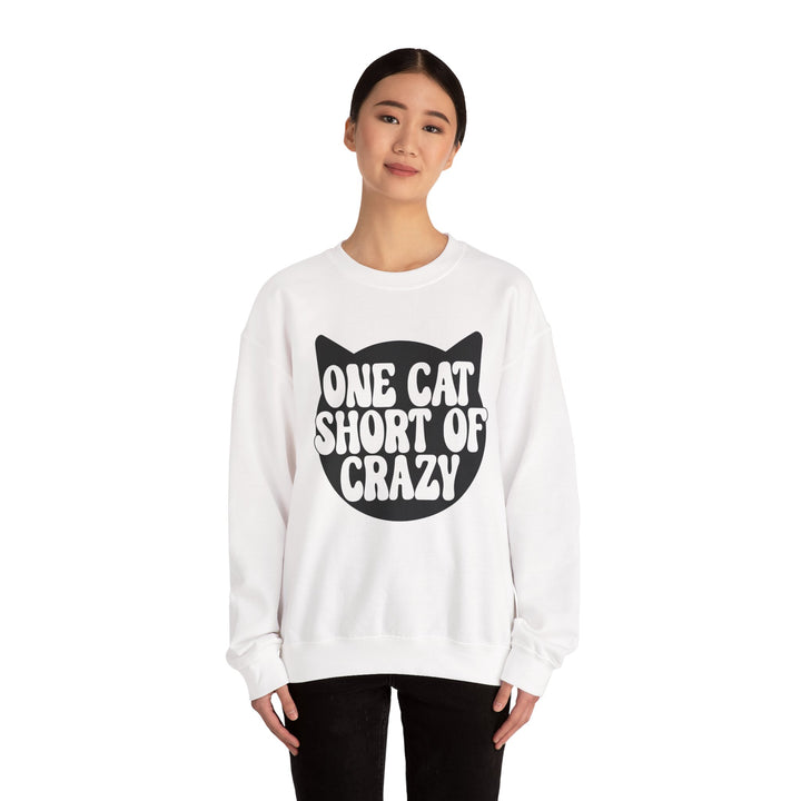 One Cat Short of Crazy Crewneck Sweatshirt