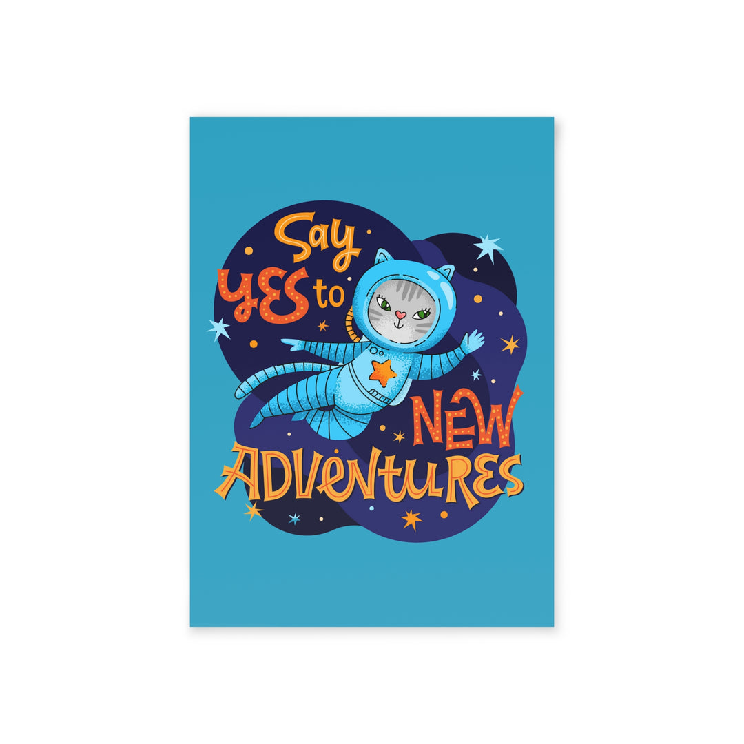 Adventure Kitty Greeting Card