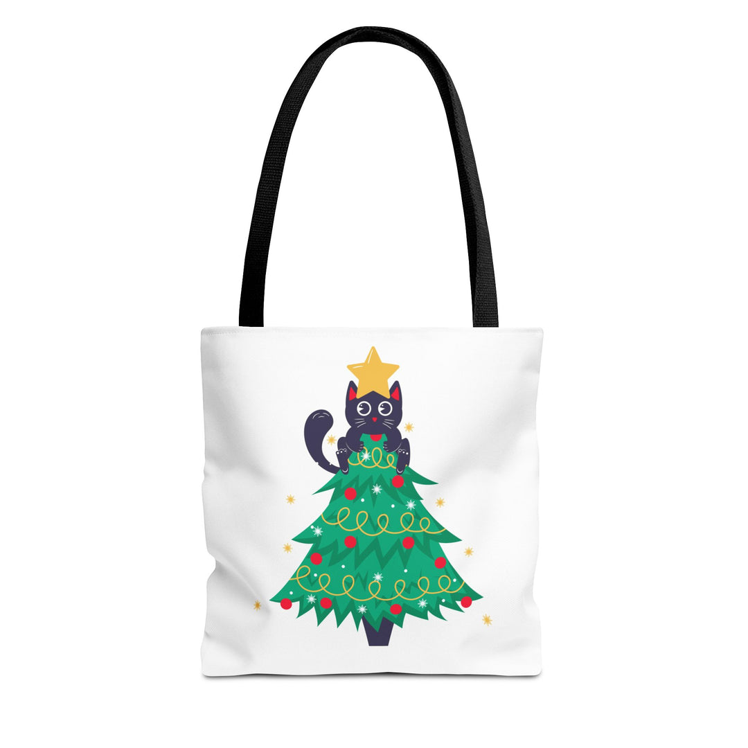 Cat Christmas Tree Tote Bag