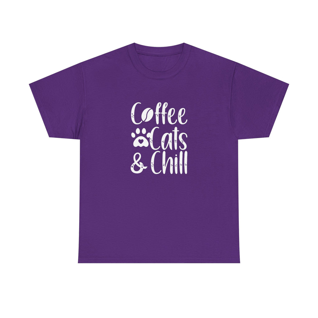 Coffee Cats and Chill Cotton Tee
