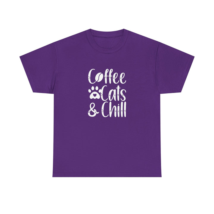 Coffee Cats and Chill Cotton Tee