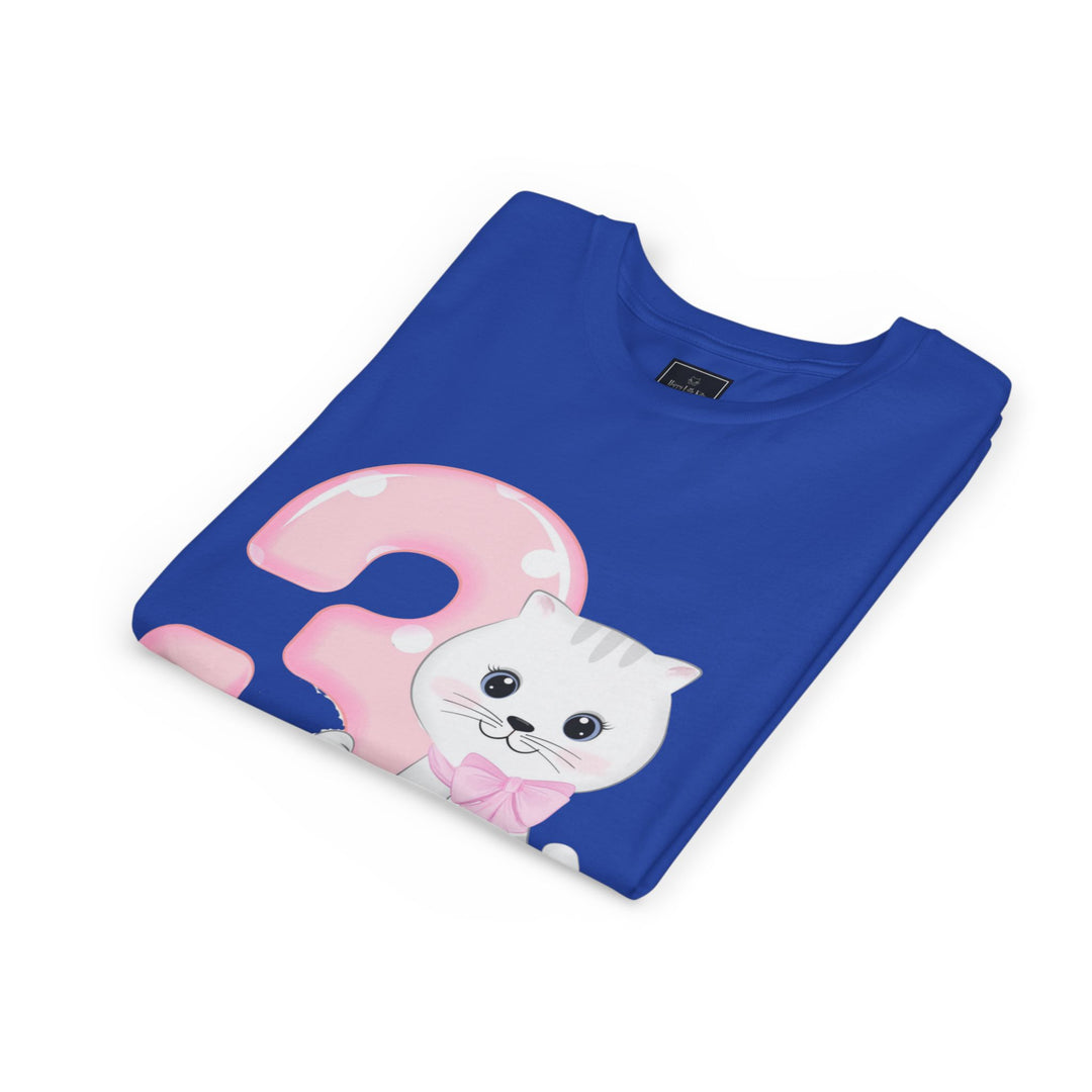 Happy 3rd Birthday Cat Youth Short Sleeve Tee