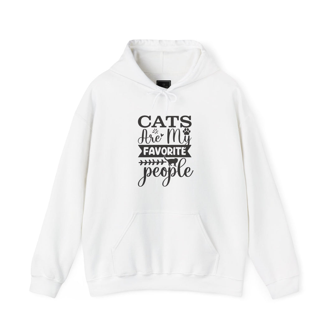 Cats Are My Favorite People Hooded Sweatshirt