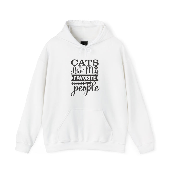 Cats Are My Favorite People Hooded Sweatshirt