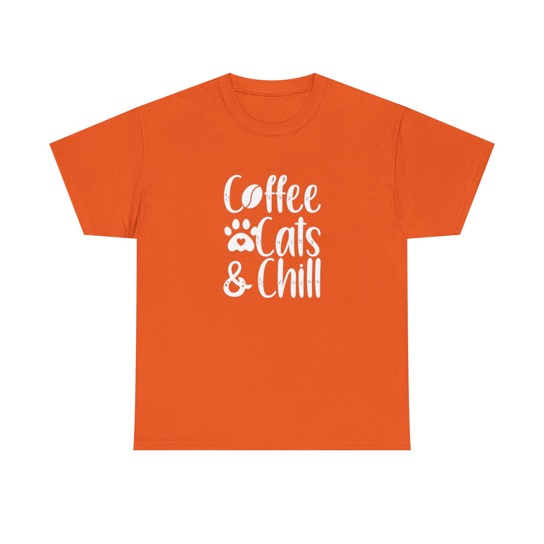 Coffee Cats and Chill Cotton Tee