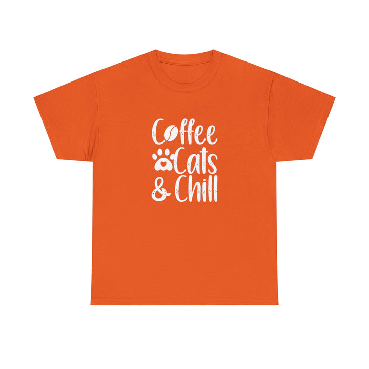 Coffee Cats and Chill Cotton Tee