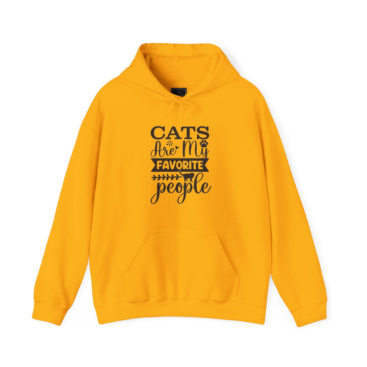 Cats Are My Favorite People Hooded Sweatshirt