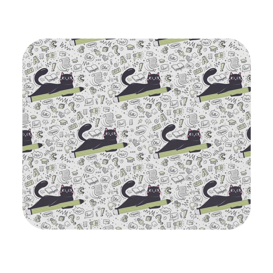 Language Cat Mouse Pad