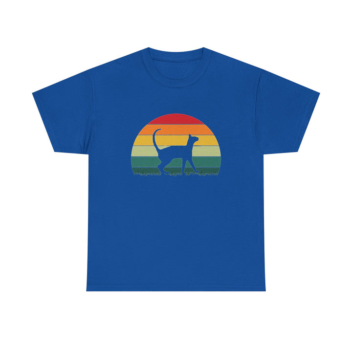 Sunset Cat Cotton Tee