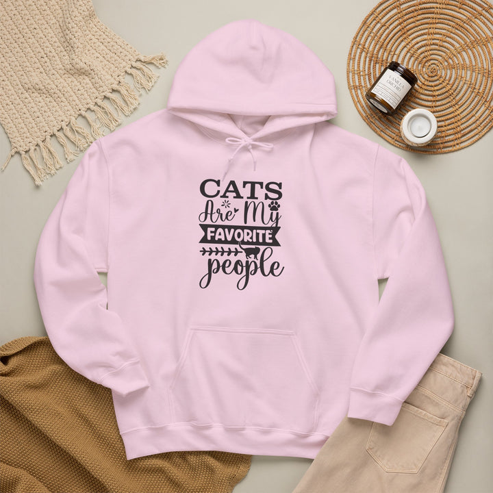 Cats Are My Favorite People Hooded Sweatshirt