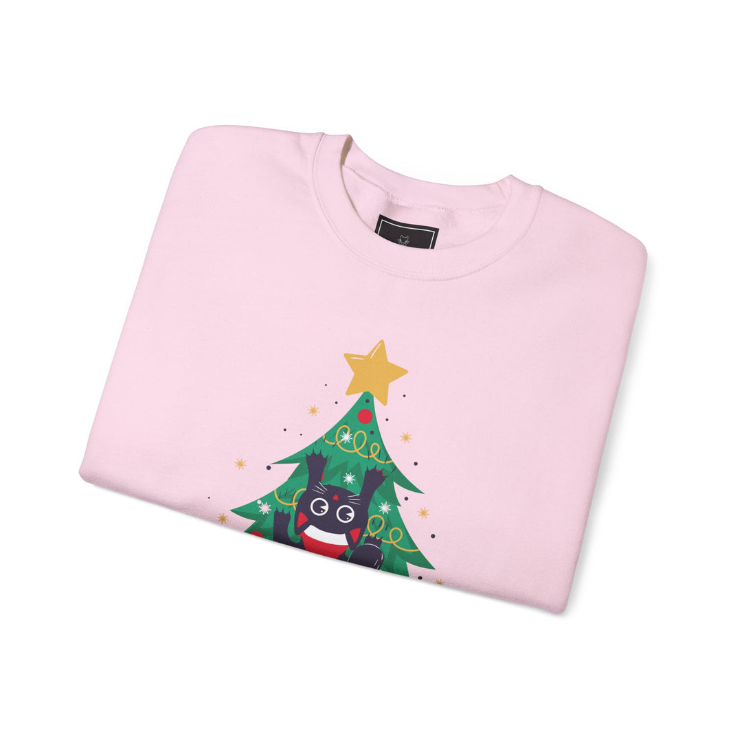 Tree Climbing Kitty Crewneck Sweatshirt